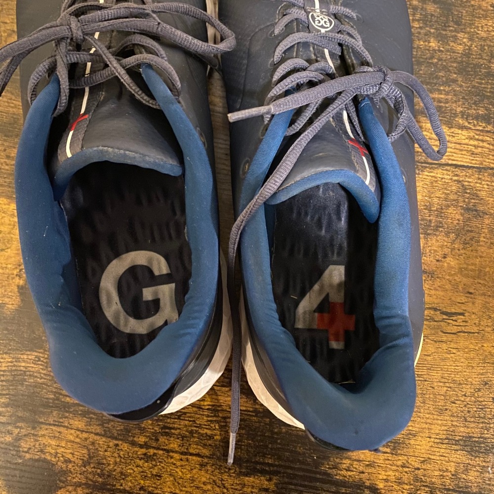 G/FORE MG4.1 Golf Shoes Mens Twilight Navy Blue Knit Spikeless Sneakers Size 13 - Picture 13 of 15